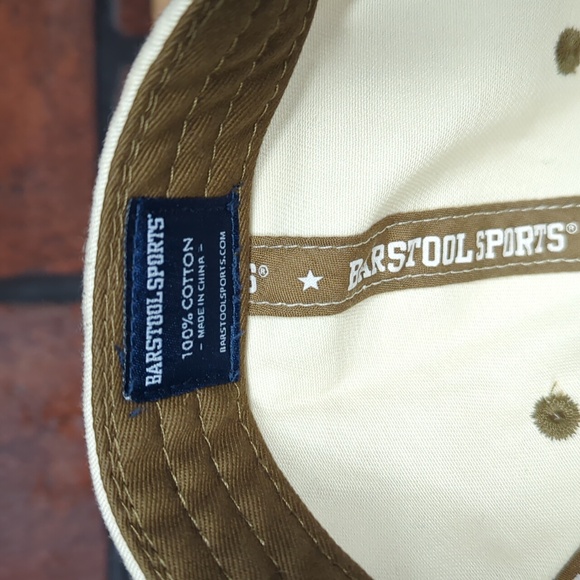 Barstool Sports Cap in Cream and Brown - Picture 5 of 5